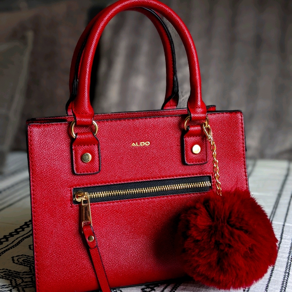 Red Aldo Handbag/Crossbody purse